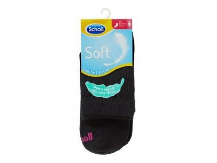 SCHOLL Ponožky dámské Soft černé  2 -pack (Velikost S(35-38))