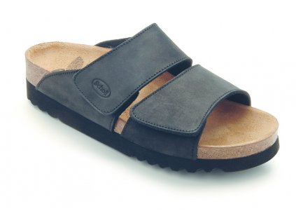 Scholl AALIM Nub - dámské zdravotní pantofle barva černá (Velikost 40)