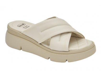 Scholl BALI CROSS - dámské zdravotní pantofle barva bílá (Velikost 37)