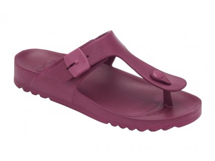 Scholl BAHIA FLIP FLOP - dámské zdravotní žabky barva vínová (Velikost 36)