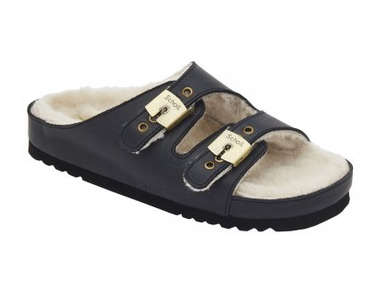 Scholl KIM - dámské zdravotní pantofle ICONIC barva černá (Velikost 37)