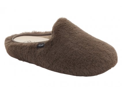 Scholl MADDY - zdravotní dámská domácí obuv barva hnědá (Velikost 40)