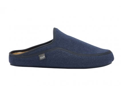 Scholl BRANDY - pánská zdravotní domácí obuv barva modrá (Velikost 41)