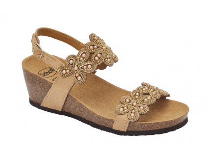 Scholl PALINURO SANDAL - dámské zdravotní sandále barva béžová (Velikost 37)