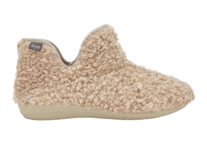 Scholl MADDY BOOTIE - dámská zdravotní domácí  obuv barva béžová (Velikost 38)