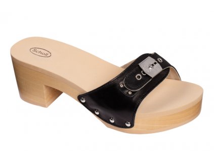 Scholl PESCURA - dámské  prémiové pantofle barva černá (Velikost 38)