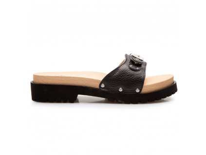 Scholl PESCURA CARROARM - dámské luxusní pantofle barva černá (Velikost 39)