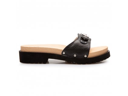 Scholl PESCURA CARROARM - dámské luxusní pantofle barva černá (Velikost 40)