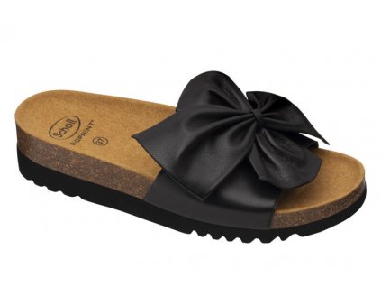 Scholl BOWY - dámské zdravotní pantofle barva černá (Velikost 38)