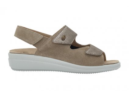 Scholl ANTONIA SANDAL - dámské zdravotní sandále barva šedá (Velikost 37)