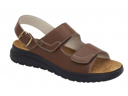 Scholl GABRIEL SANDAL - pánské zdravotní sandále barva hnědá (Velikost 43)