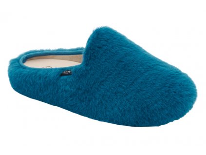 Scholl MADDY - zdravotní dámská domácí obuv barva zeleno modrá (Velikost 39)