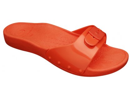 Scholl SUN  BIOMECHANICS - dámské zdravotní pantofle barva červená (Velikost 41)