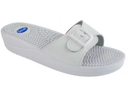 Scholl NEW MASSAGE -  dámské zdravotní pantofle barva bílá (Velikost 38)