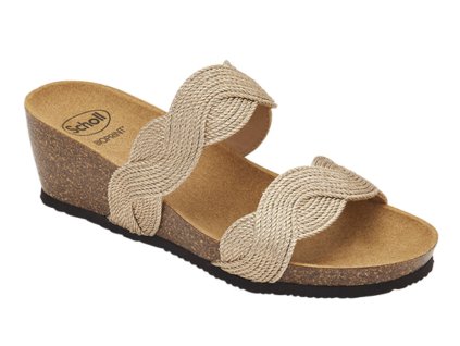 Scholl CETARA Rope-W Rose Gold - dámská zdravotní obuv barva růžově zlatá (Velikost 41)