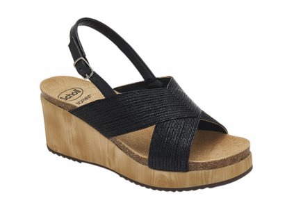 Scholl SABAUDIA -  dámské zdravotní sandále barva černá (Velikost 40)