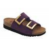 Scholl MONTEREY 2 STRAPS - dámské zdravotní pantofle barva purpurová (Velikost 41)