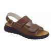 Scholl GABRIEL SANDAL - pánské zdravotní sandále barva hnědá (Velikost 43)