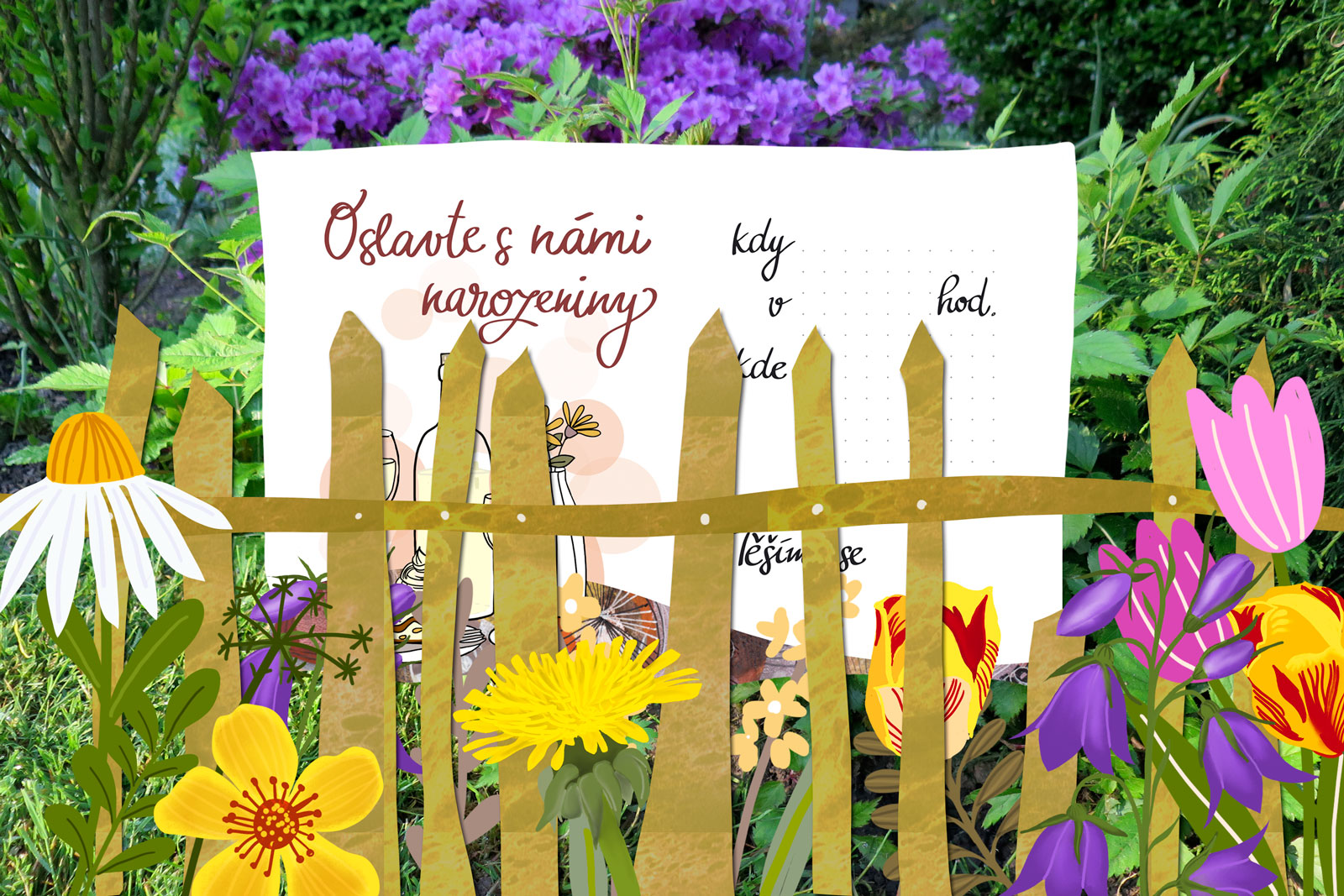 Jarní práce na pozvánkové zahrádce