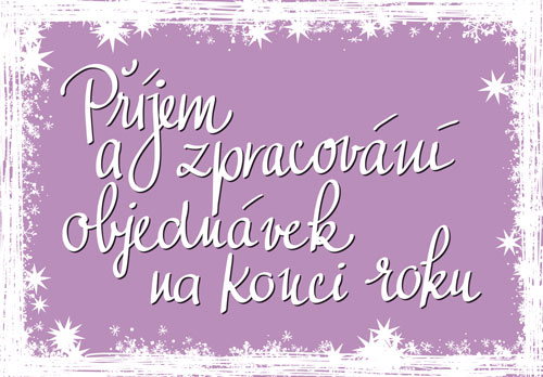 Příjem a zpracování objednávek na konci roku 2024