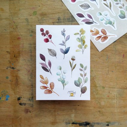 samolepky A6 listky arsik