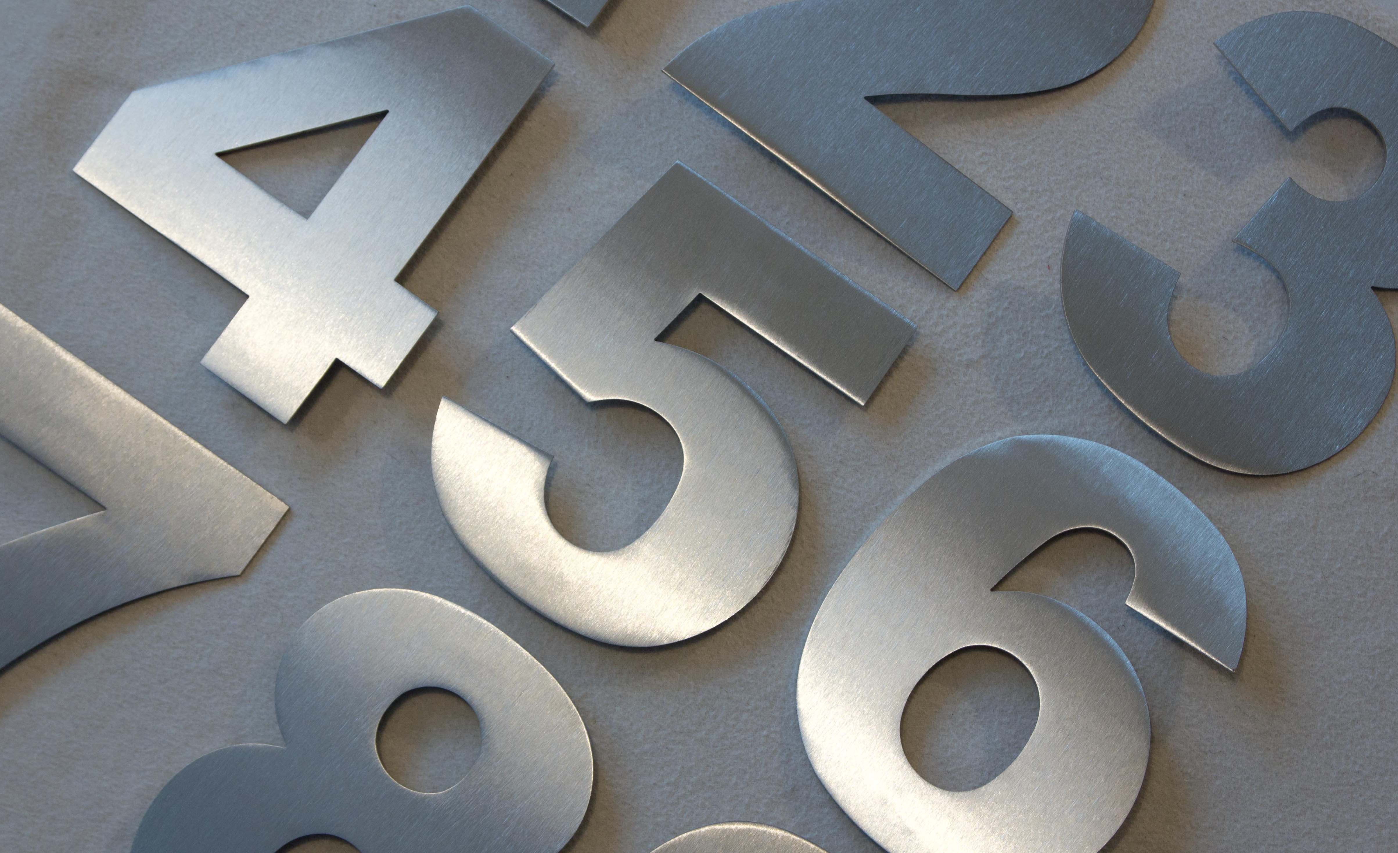 Nerezová domovní čísla