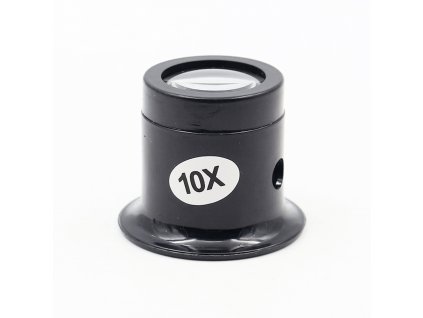 Black Magnifying Lens Loupe ABS 10x Repair Tools Watch Microscope Jewelry Testing Instrument Tube Magnifier Glass