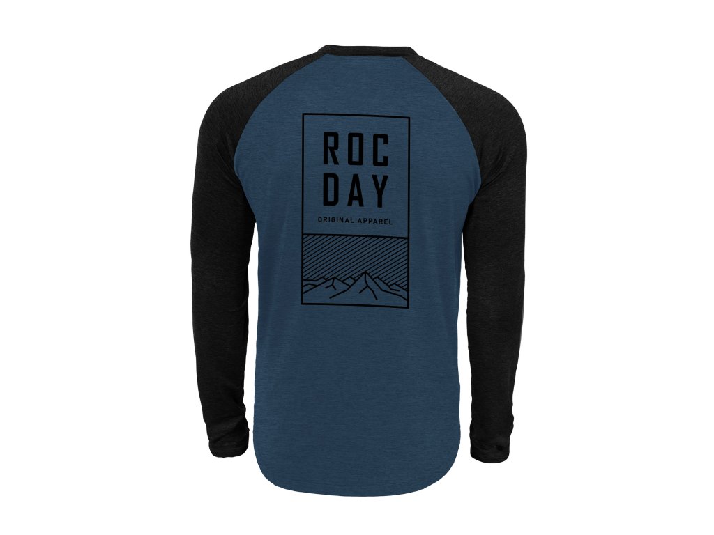 Dres s dlhým rukávom  ROCDAY Stage Black/Blue - XS (Veľkosť XS)