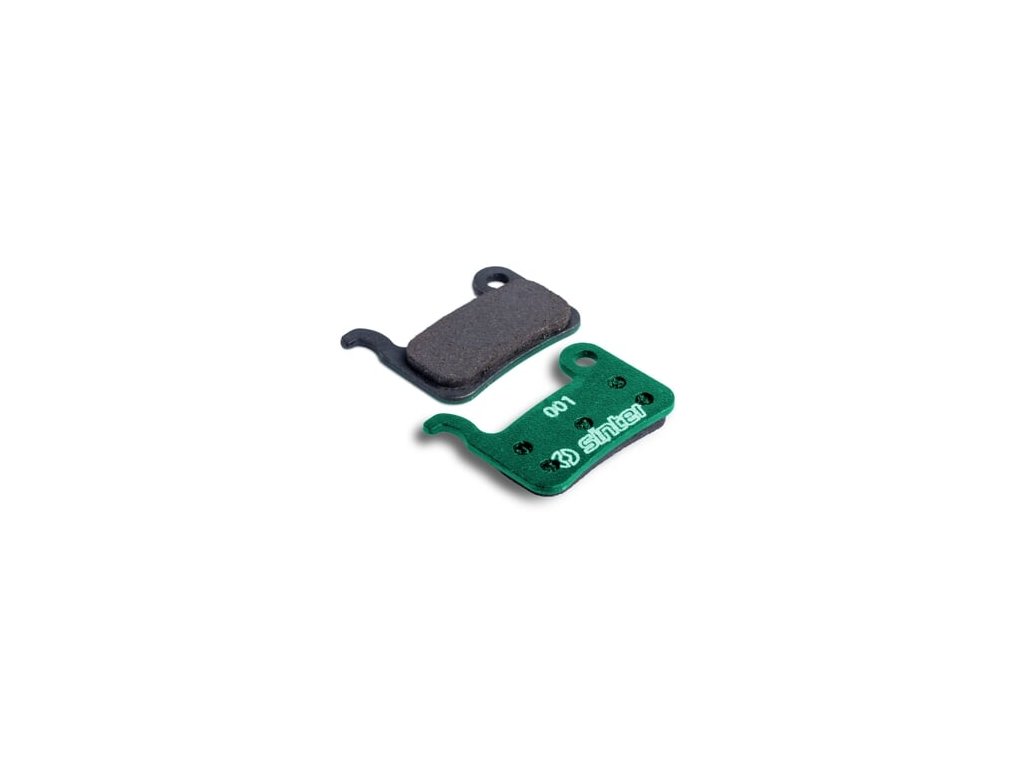 257161 sinter brzdove desticky shimano a type green