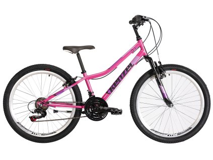 Kolo Kenzel Roxis SF24 girls 2024 (Barva růžová, Velikost rámu 33 cm, Průměr kol 24”)