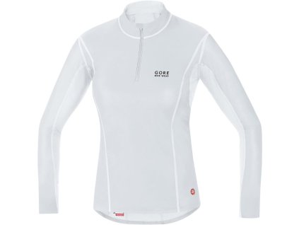 224374 gore base layer ws lady turtleneck light grey white 36