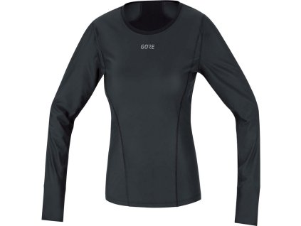 226684 gore m women ws base layer thermo l s shirt black 36