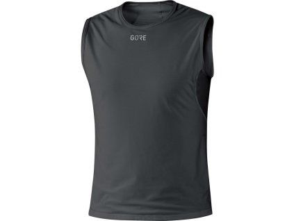 226714 gore m ws base layer sleeveless shirt black l