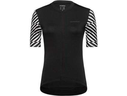 230959 gore swiftride optical jersey womens black white xl