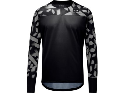 227593 gore trailkpr daily ls shirt mens black lab grey xxl