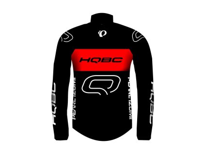 Bunda QPI TEAM 2021 proti vetru čierna/červená (Veľkosť L)