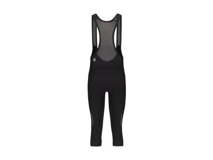 Nohavice VERTEX KNICKERS 3/4 zateplené s trakmi čierne (Veľkosť M)