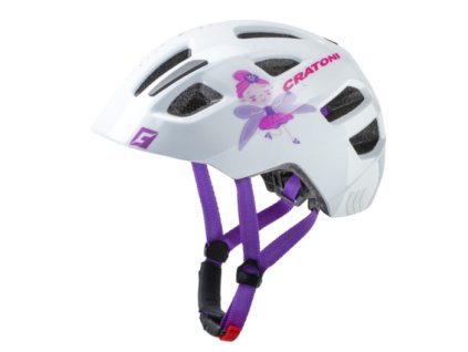 Detská prilba CRATONI Maxster Fay White Glossy - S/M (51-56cm) (Veľkosť S)
