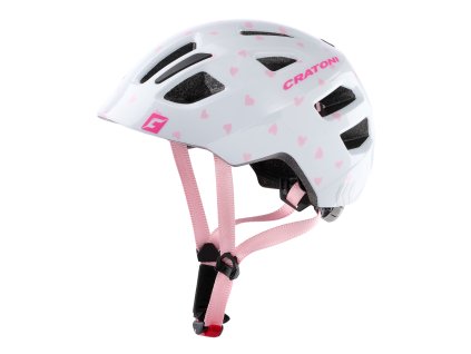 Detská prilba CRATONI Maxster Heart Rose Glossy - XS/S (46-51cm) (Veľkosť XS)