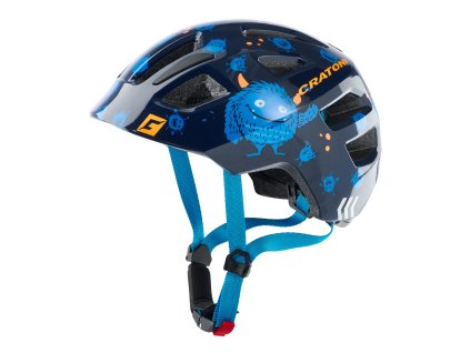 Detská prilba CRATONI Maxster Monster Blue Glossy - XS/S (46-51cm) (Veľkosť XS)