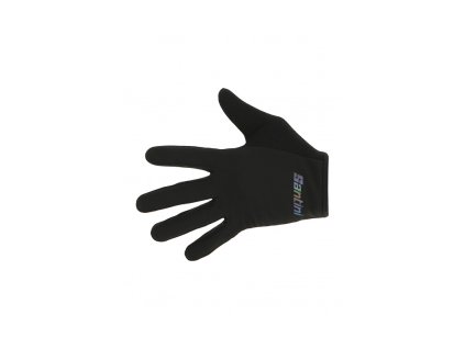 Dlhoprsté rukavice SANTINI MTB Black - S (Veľkosť S)