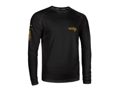 Dres s dlhým rukávom  ROCDAY Podium Black - XS (Veľkosť XS)