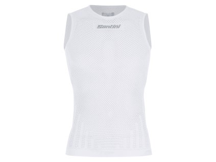 244564 1 funkcne tricko bez rukavov santini rete white m