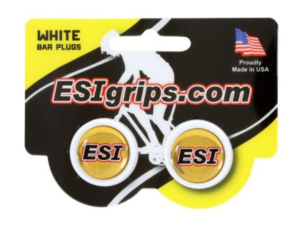 244831 koncovky do riadidiel esi white