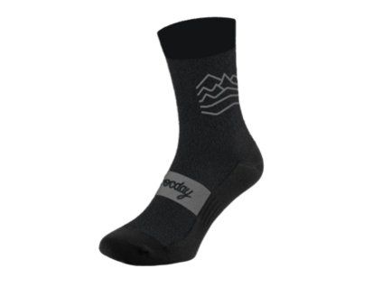 237694 ponozky rocday timber merino melange black s