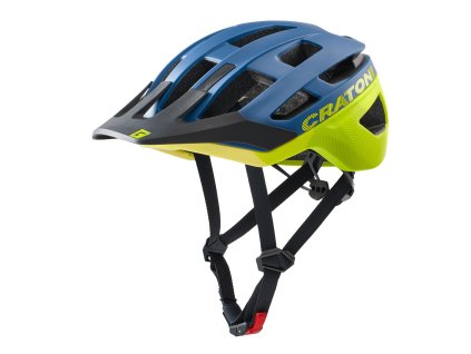 Prilba CRATONI AllRace Blue/Yellow Matt - M-L (56-61cm) (Veľkosť M)