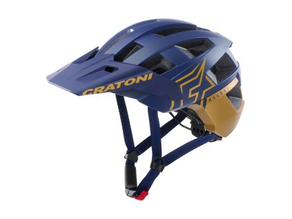 Prilba CRATONI AllSet Pro Blue/Gold Matt - S/M (54-58cm) (Veľkosť S)