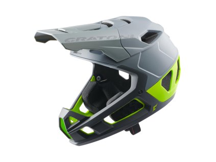 Prilba CRATONI Interceptor 2.0 Grey/Lime Matt - M/L (58-61cm) (Veľkosť M)
