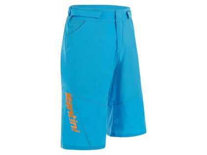 Voľné šortky SANTINI Selva Turquoise - S (Veľkosť S)