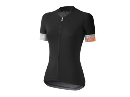 DOTOUT DÁMSKÝ DRES CREW BLACK-MELANGE LIGHT GREY XS (Veľkosť XS)